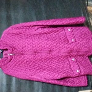 Jane Ashley Women's Quilted Puffer Jacket - Magenta